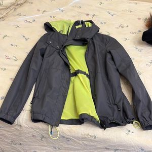 Michael kors neon raincoat jacket size xs